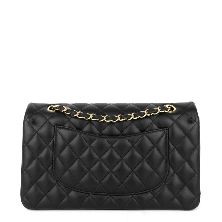 classic double flap lambskin leather bag