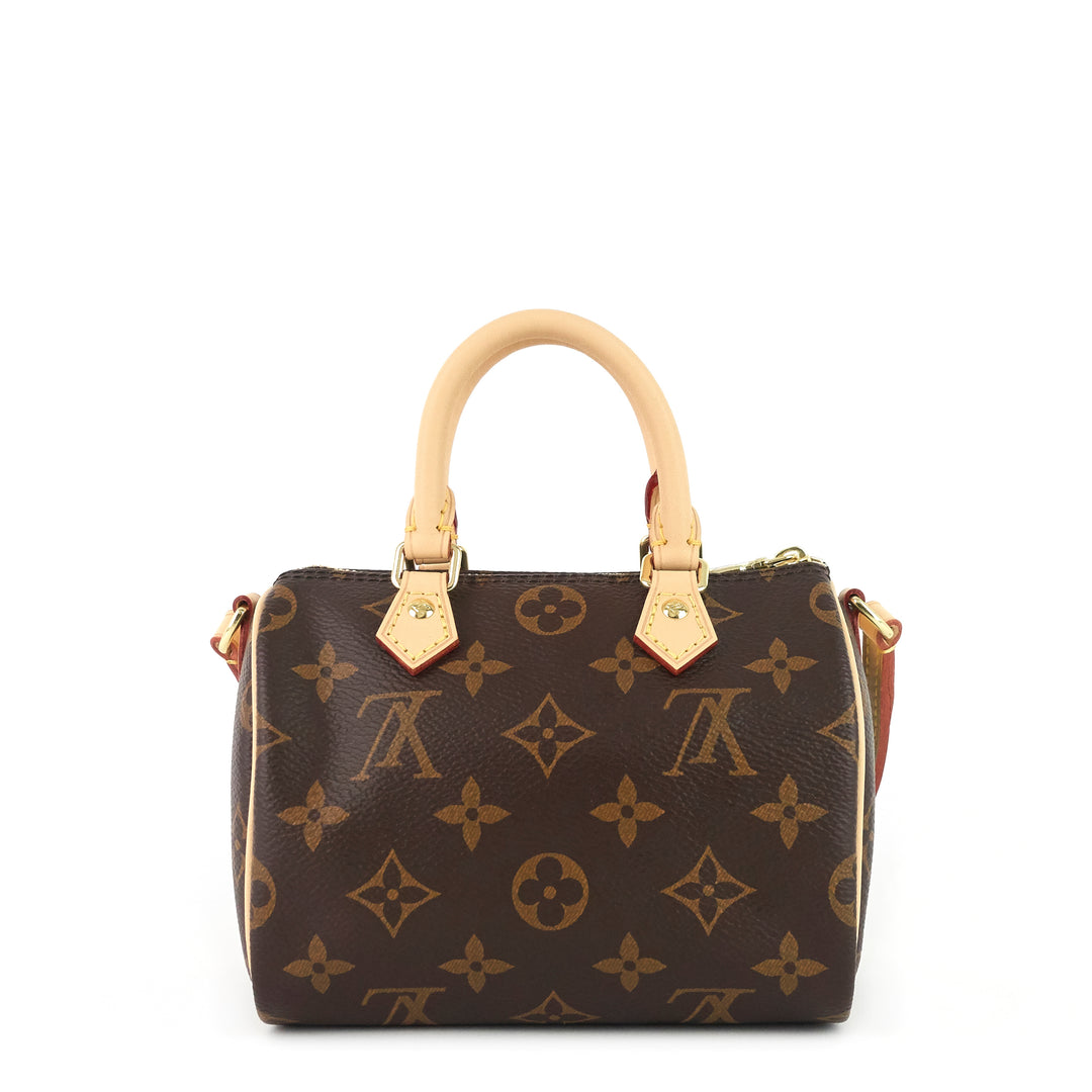 speedy nano monogram canvas bag