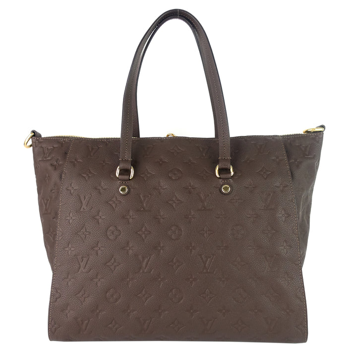 lumineuse empreinte leather bag