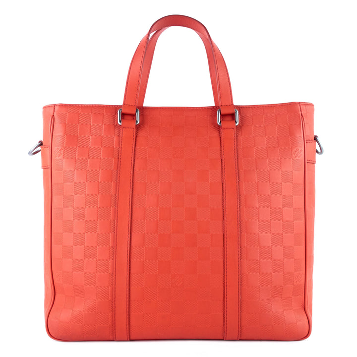 tadao pm damier infini leather tote bag