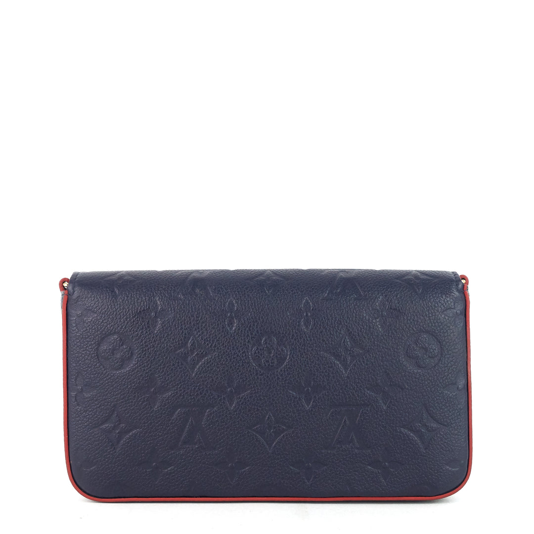 félicie pochette monogram empreinte leather bag