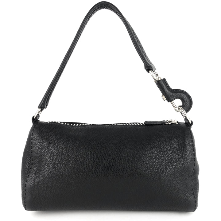 vitello daino leather shoulder bag