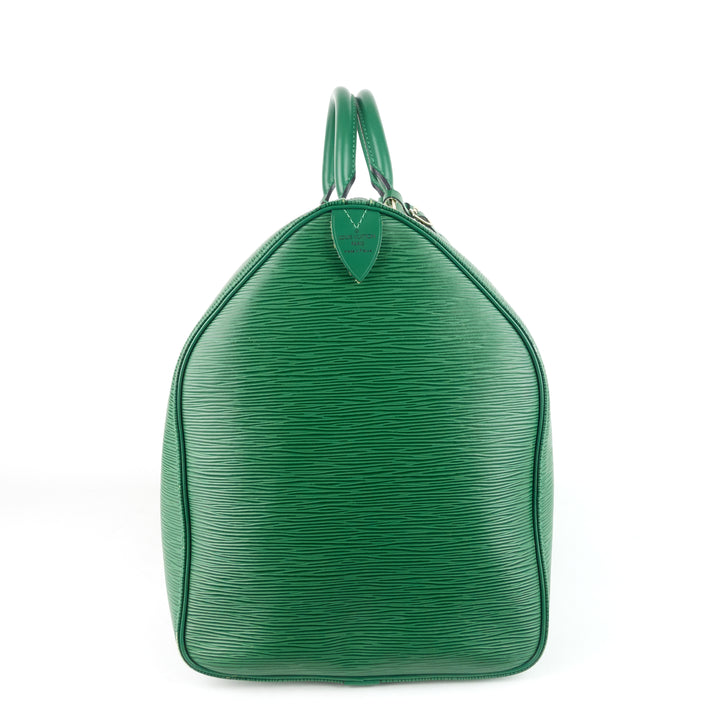 keepall 50 green epi leather bag