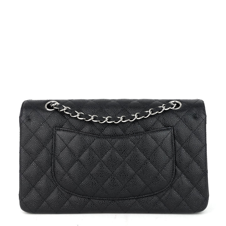 classic double flap medium caviar leather bag