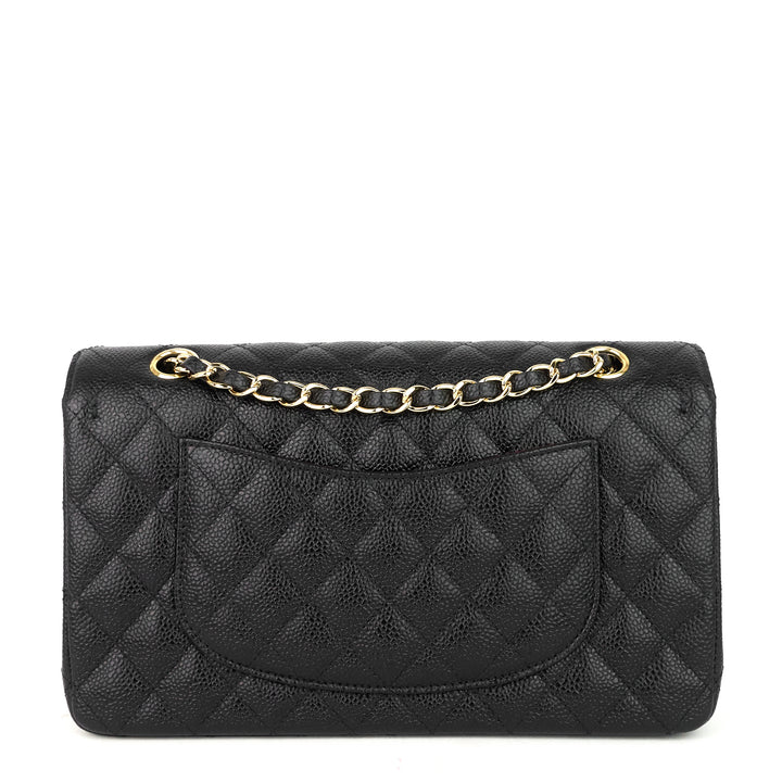 classic double flap medium caviar leather bag