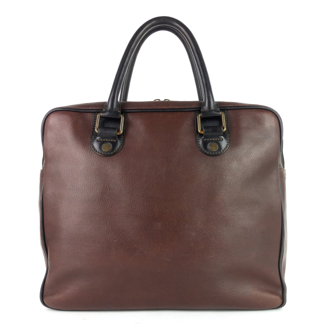 utah huron leather work bag