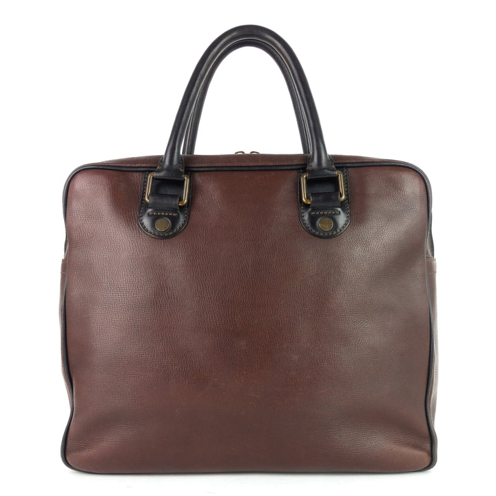 utah huron leather work bag