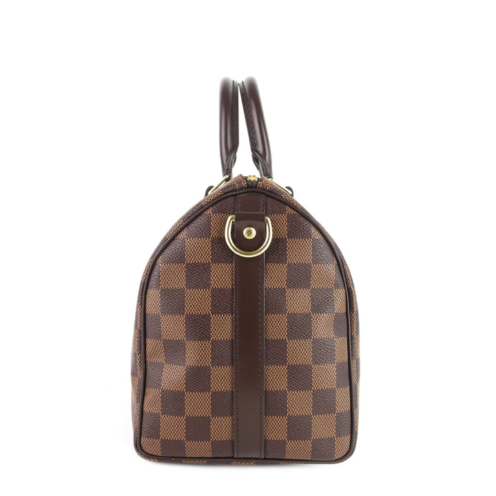 speedy bandoulière 25 damier ebene canvas bag