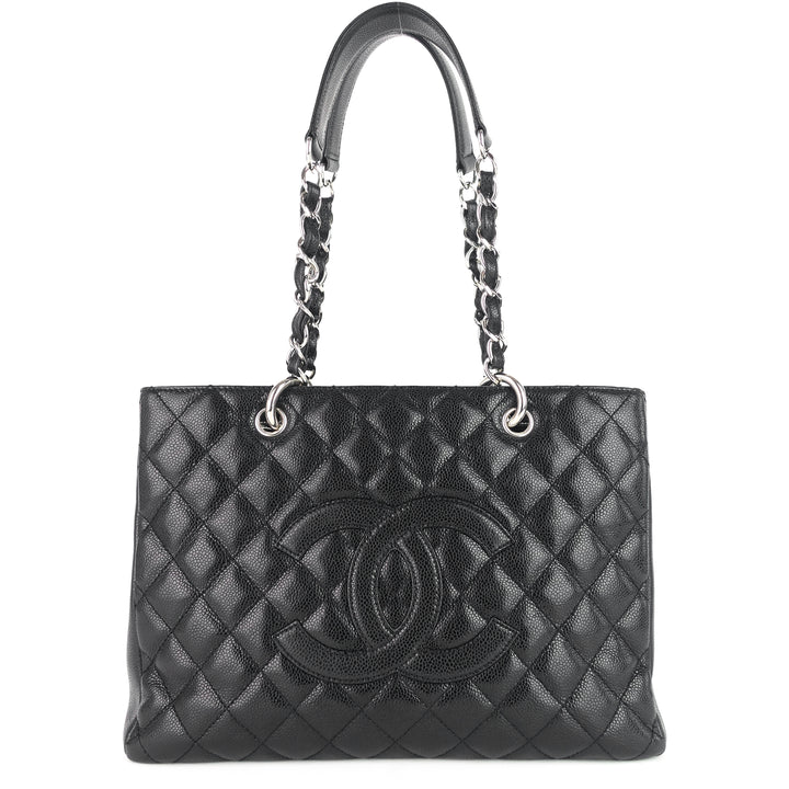 grand shopping tote gst caviar leather bag