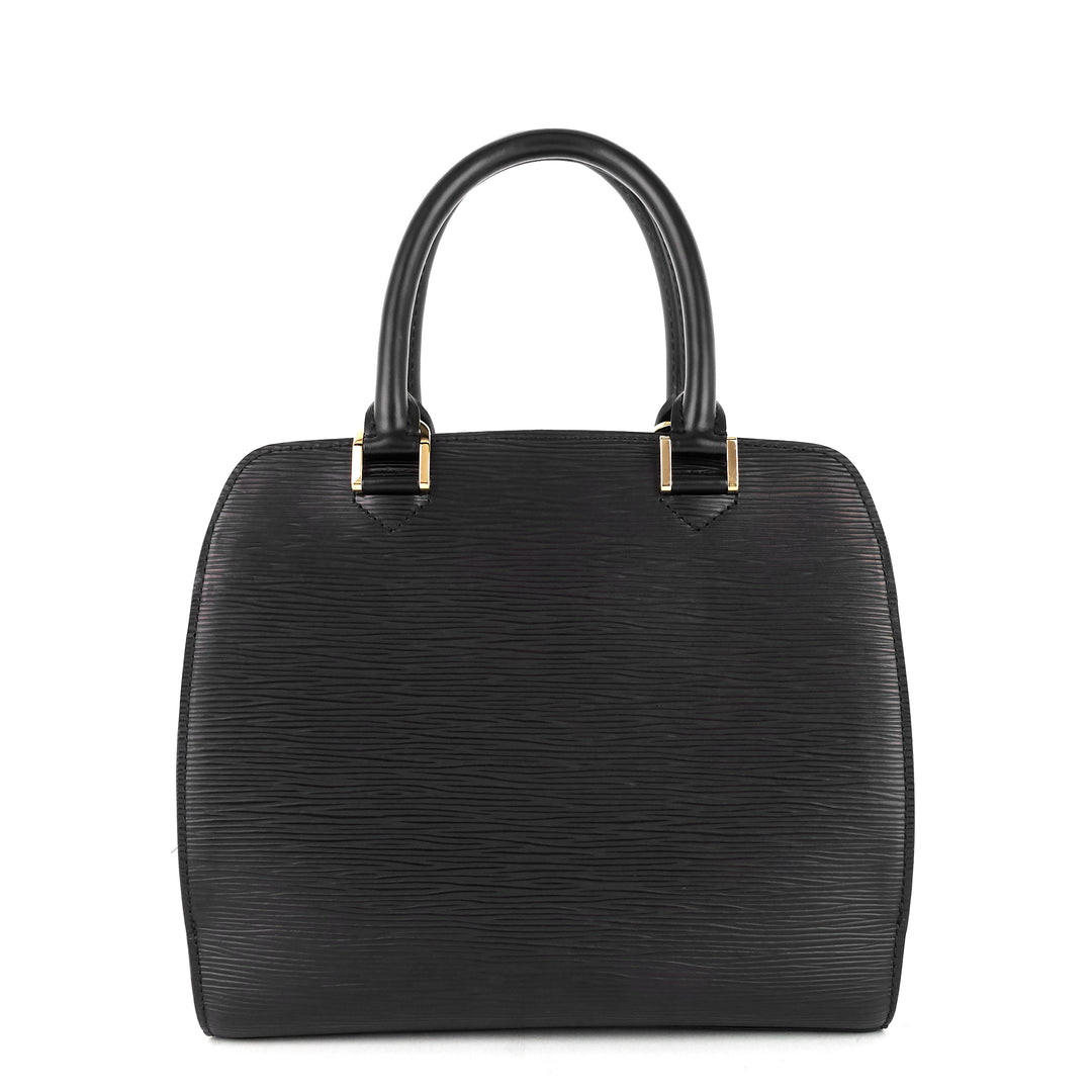 pont neuf pm black epi leather bag