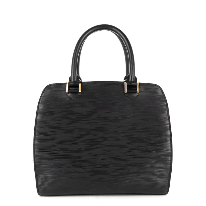 pont neuf pm black epi leather bag