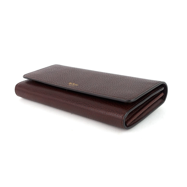 mulberry natural grain leather continental wallet