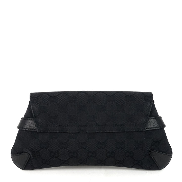 gg canvas horsebit chain clutch bag
