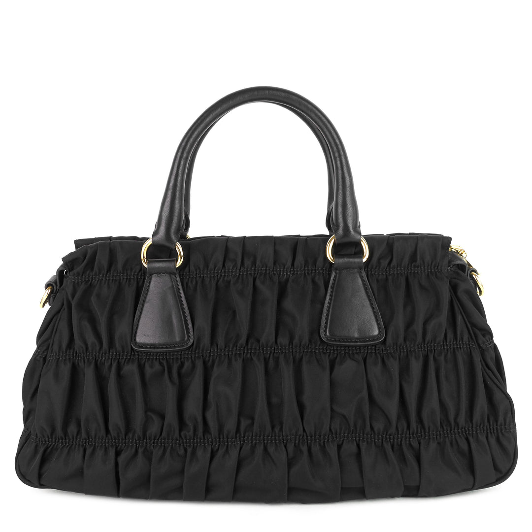 gaufre tessuto nylon medium shopping tote bag