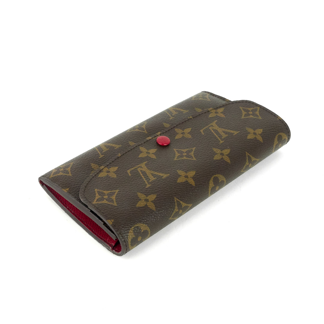 emilie fuchsia monogram canvas wallet
