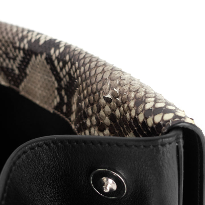 be dior double flap calfskin and python bag
