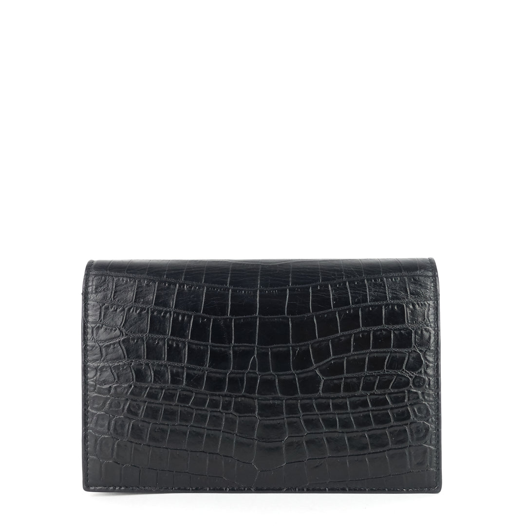 kate croc embossed calfskin bag