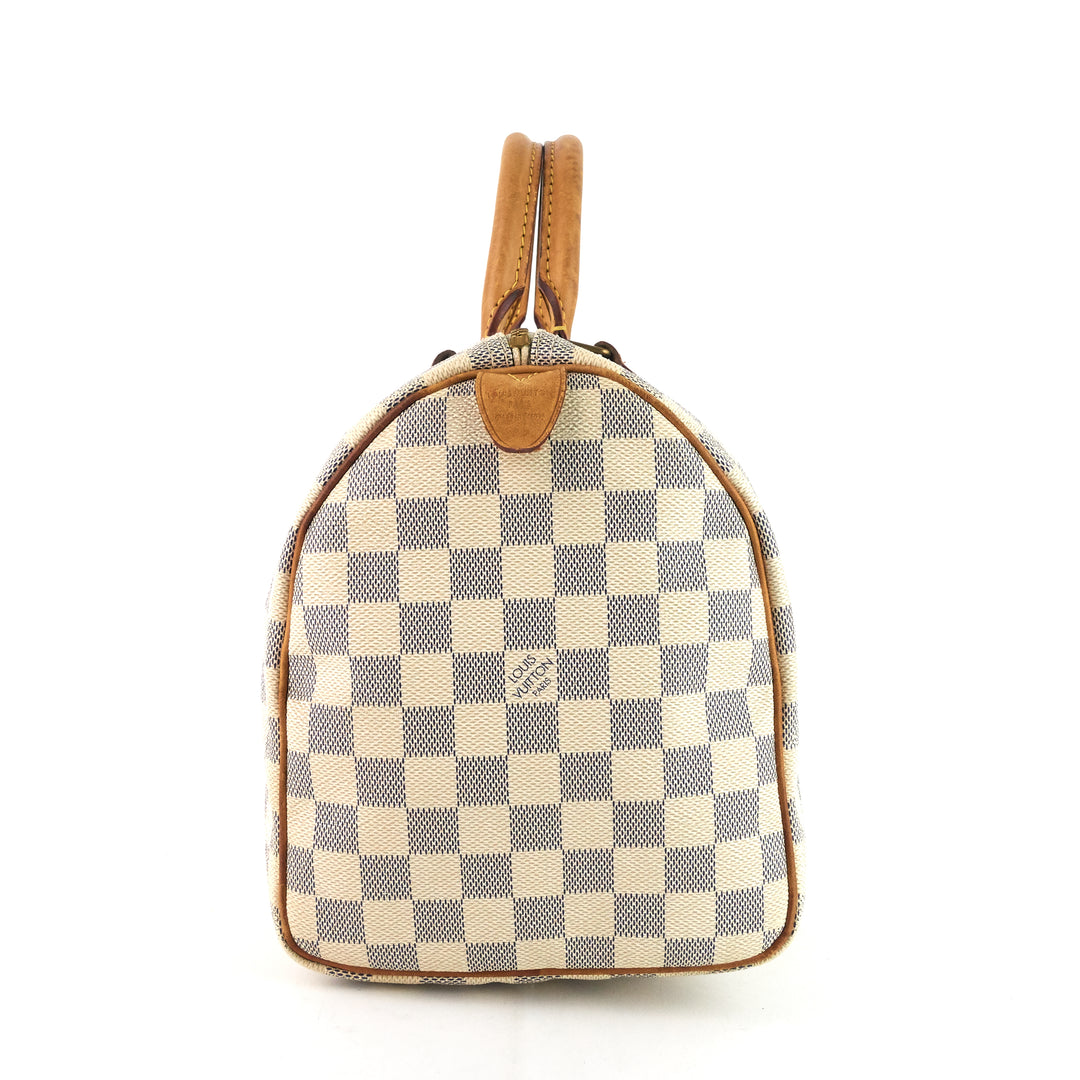 speedy 30 damier azur canvas bag