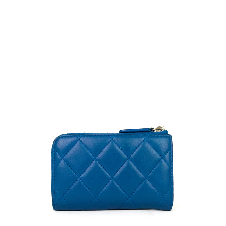 lambskin leather key holder coin pouch
