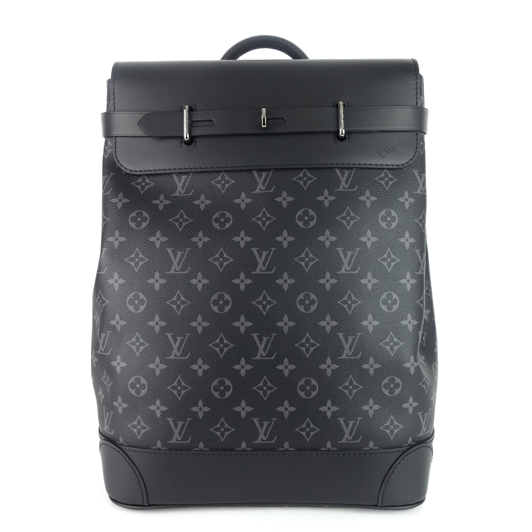 steamer monogram eclipse canvas backpack