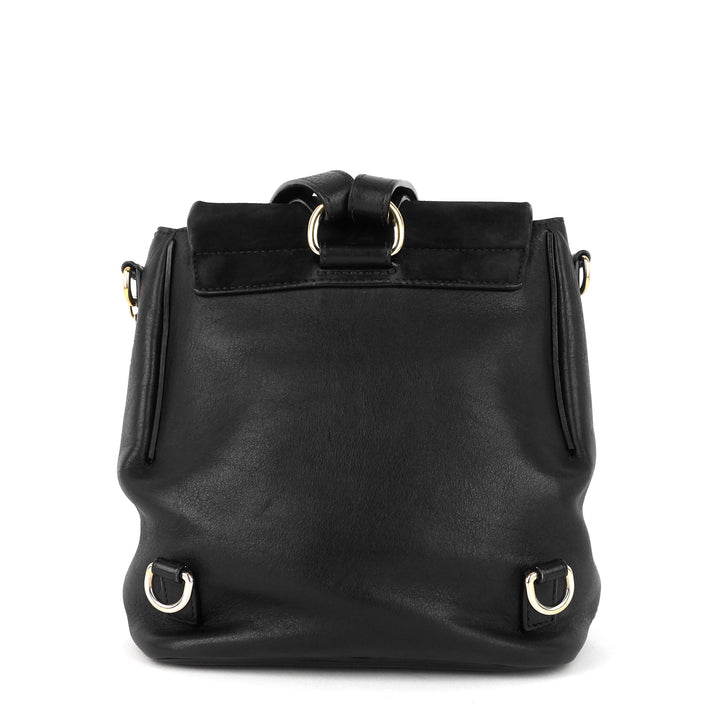 faye small calfskin and suede backpack bag