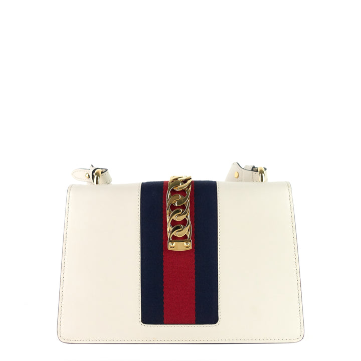 sylvie small calfskin leather bag