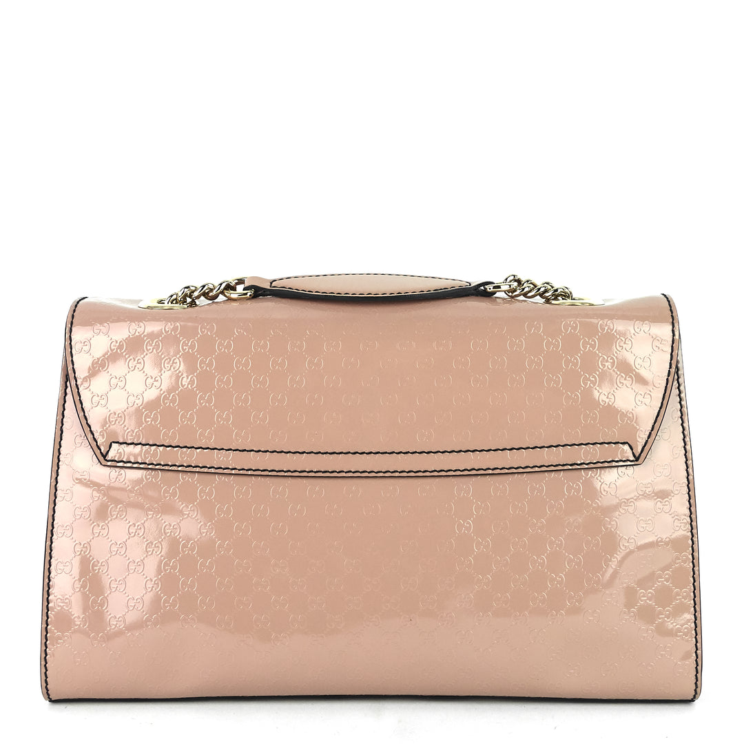 emily micro guccissima patent leather bag