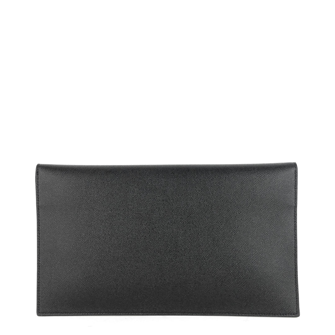 uptown grain de poudre leather clutch bag