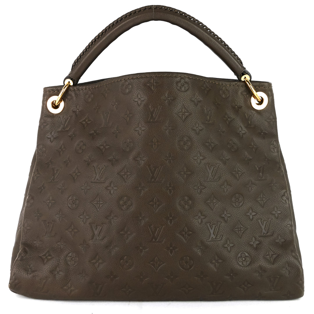 artsy mm monogram empreinte leather bag