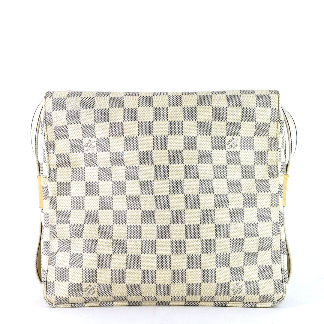 naviglio damier azur canvas messenger bag