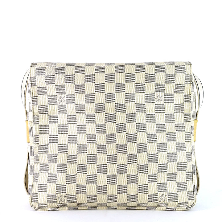 naviglio damier azur canvas messenger bag