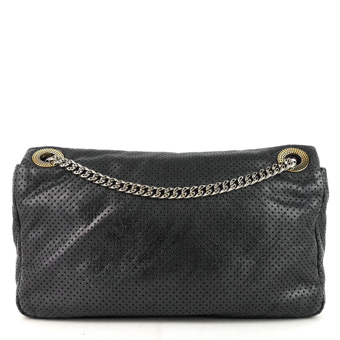 perforated reissue lambskin flap bag