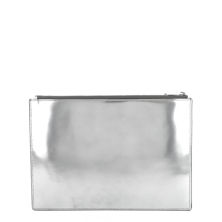 kaws bee medium embossed faux leather zip pouch
