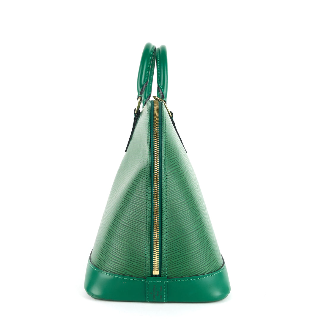 alma pm epi leather handbag