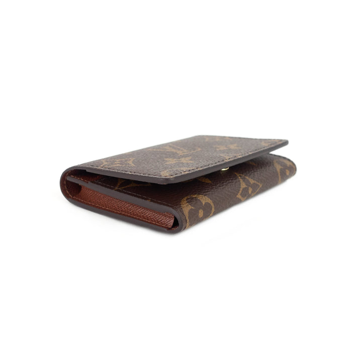 envelope business monogram canvas card holder