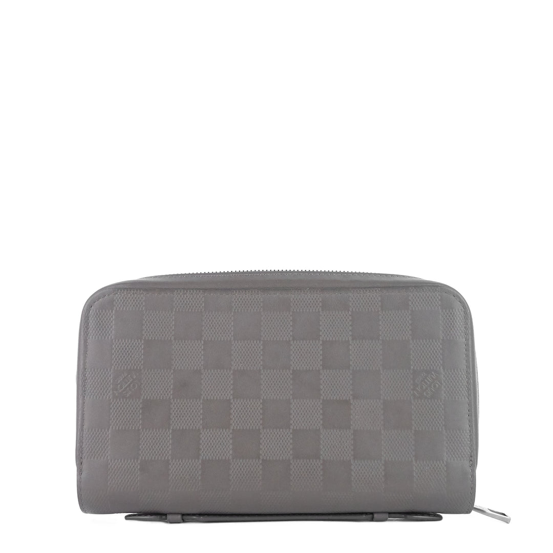zippy xl damier infini leather organizer wallet