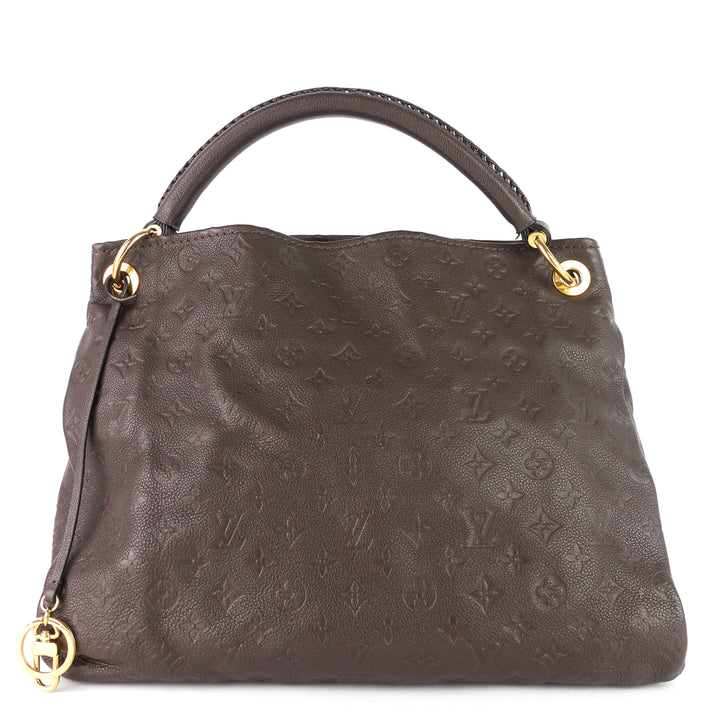artsy mm monogram empreinte leather bag
