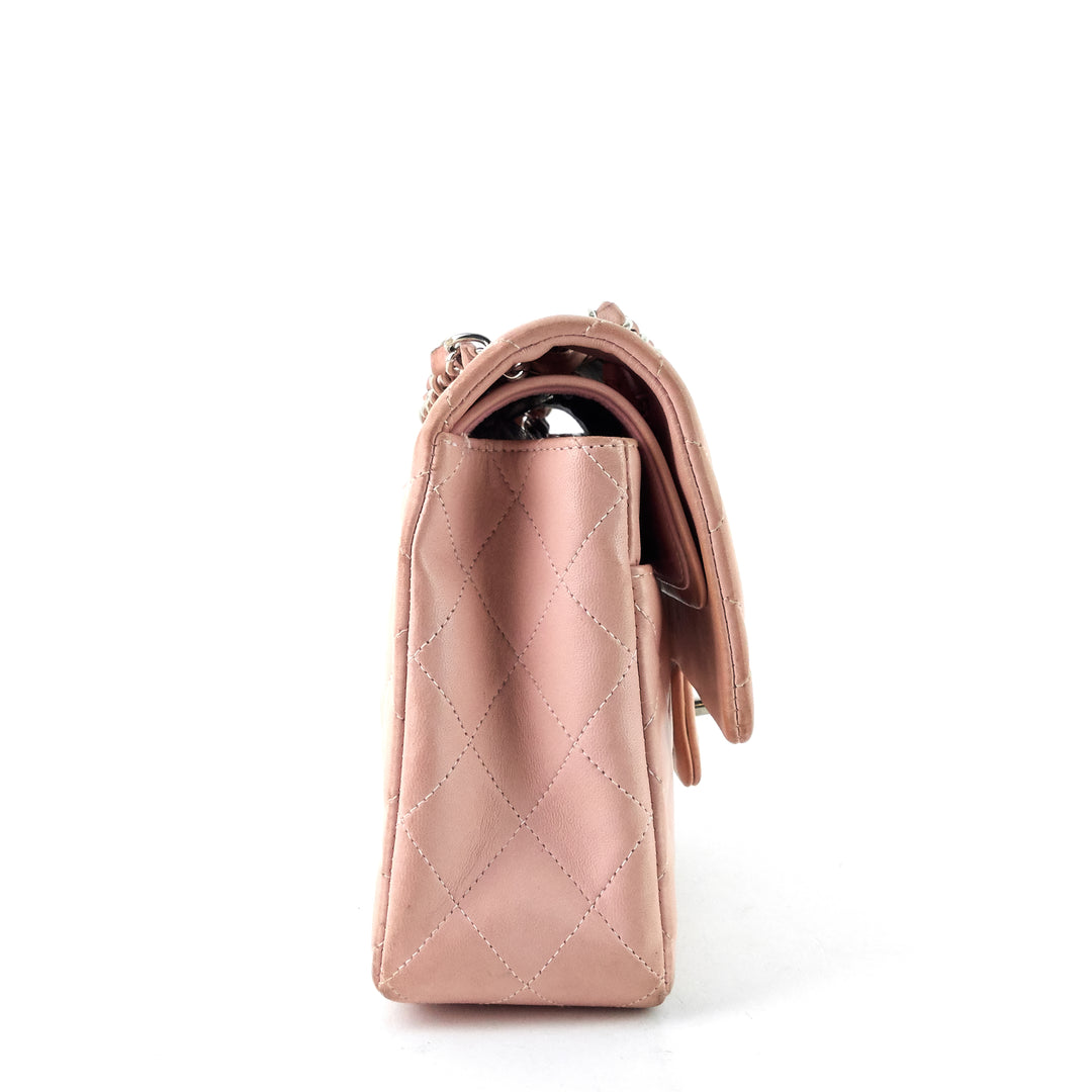 classic double flap medium lambskin leather bag