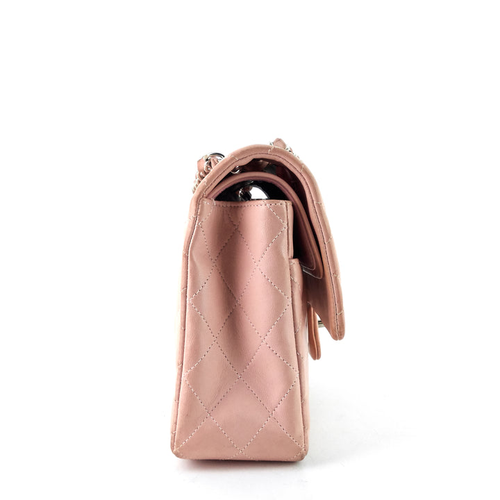 classic double flap medium lambskin leather bag
