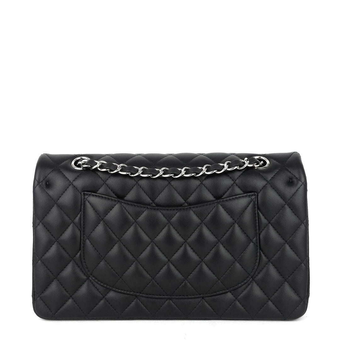 classic double flap lambskin leather bag