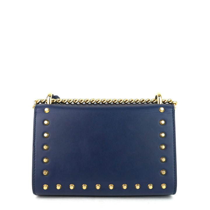 calfskin pearl studded padlock bag