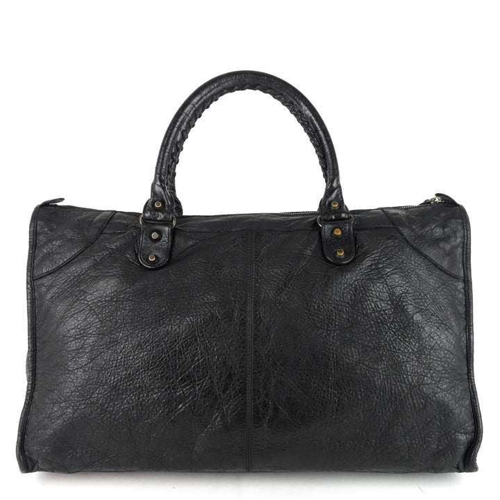 giant work lambskin handbag