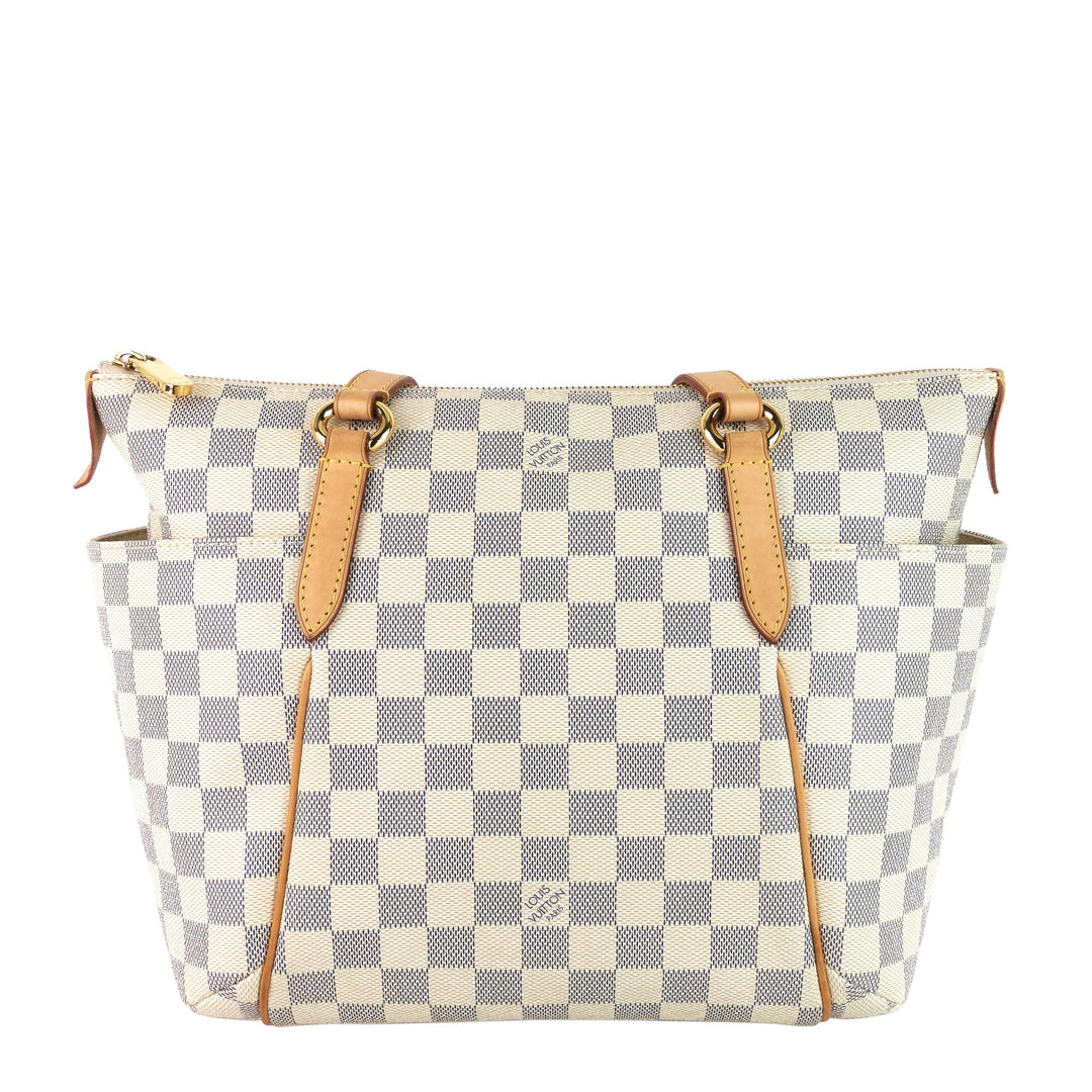 totally pm damier azur canvas bag