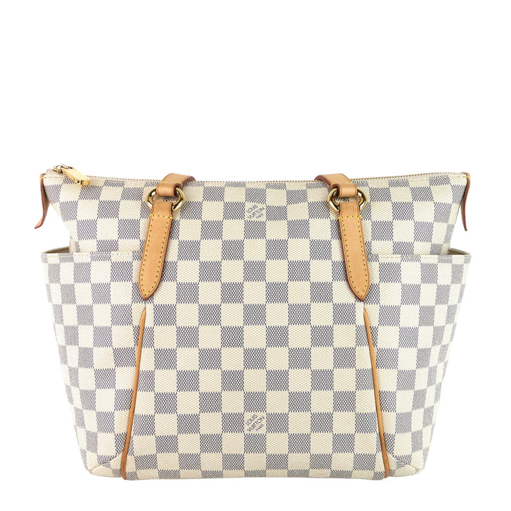 totally pm damier azur canvas bag
