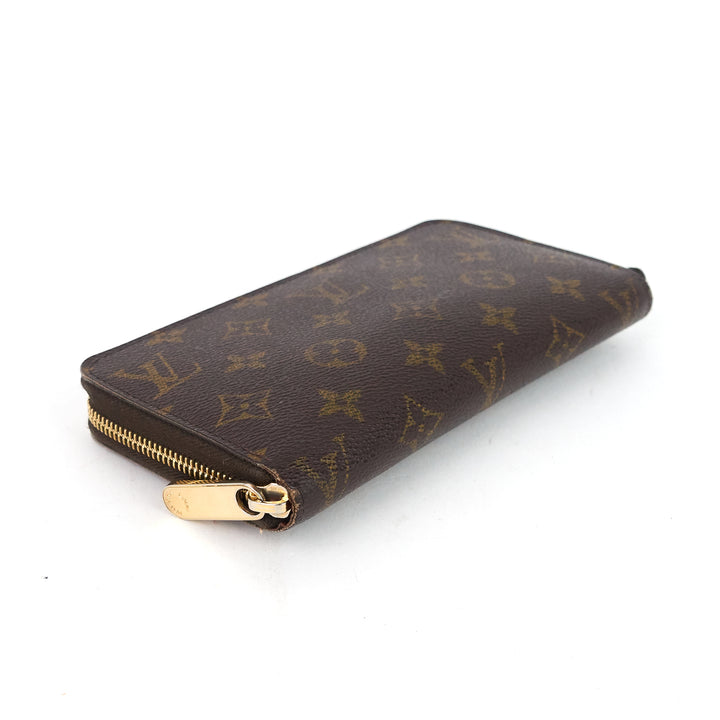 zippy monogram canvas zip-around wallet