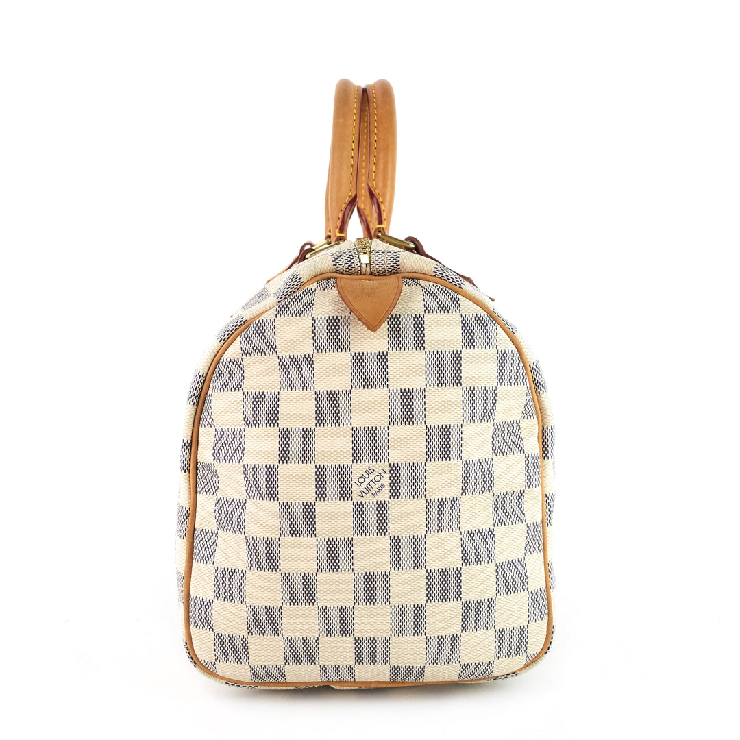speedy 30 damier azur canvas handbag