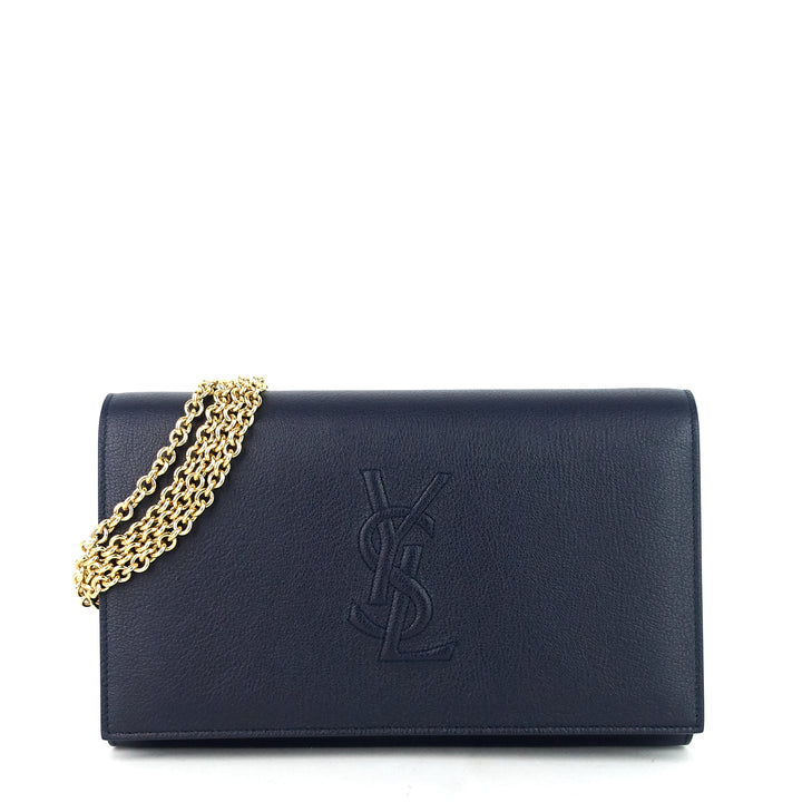 belle de jour leather wallet on chain