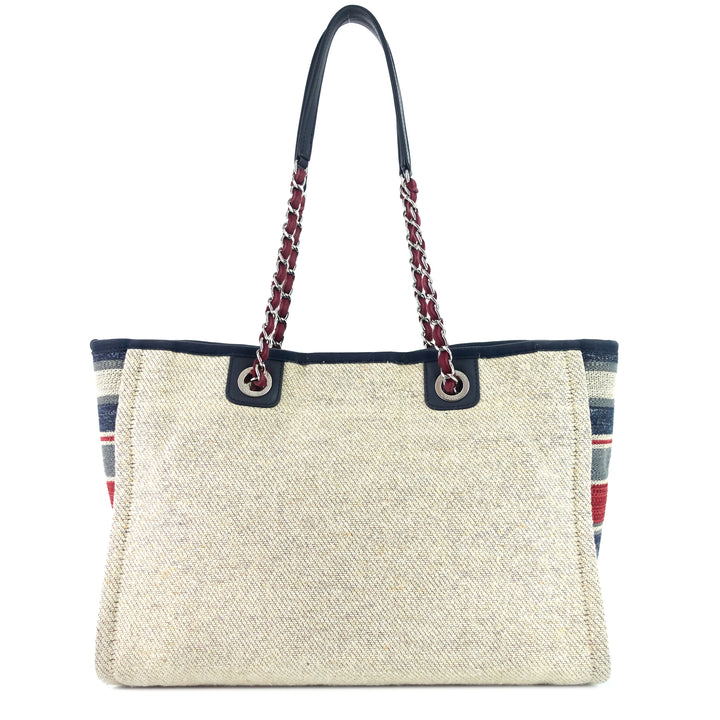 deauville small canvas shopping tote bag