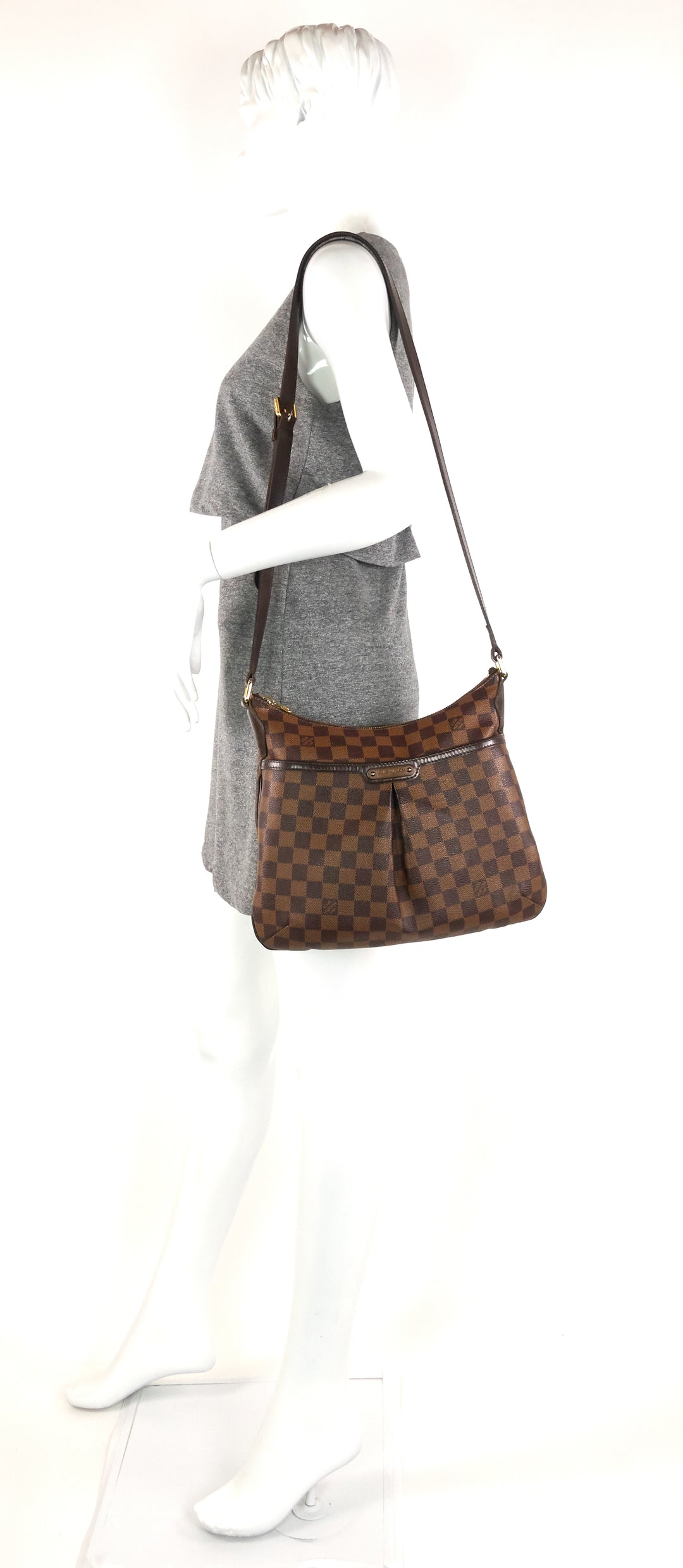 bloomsbury pm damier ebene canvas bag