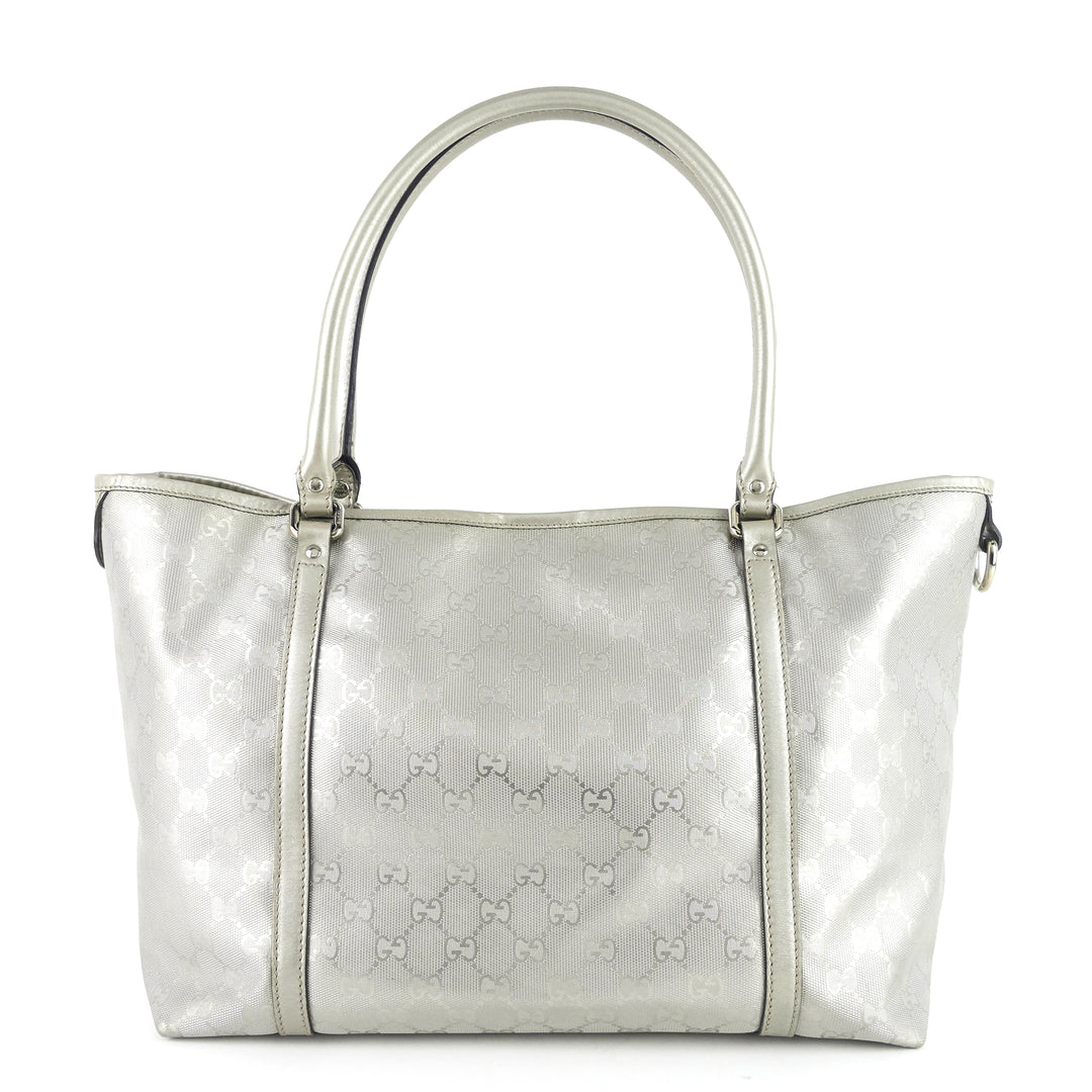 joy gg imprimé coated canvas tote bag
